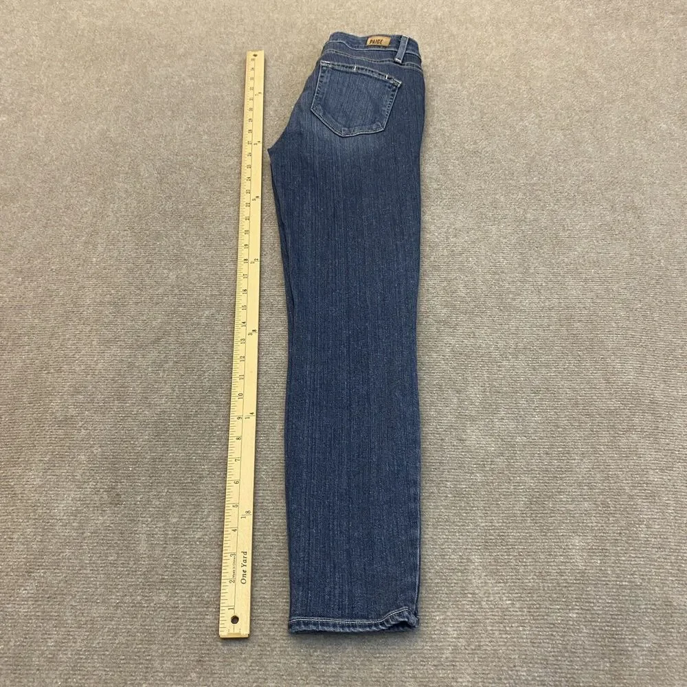 Paige Jeans Womens 26 Verdugo Crop Skinny Stretch Blue Denim Pants‎